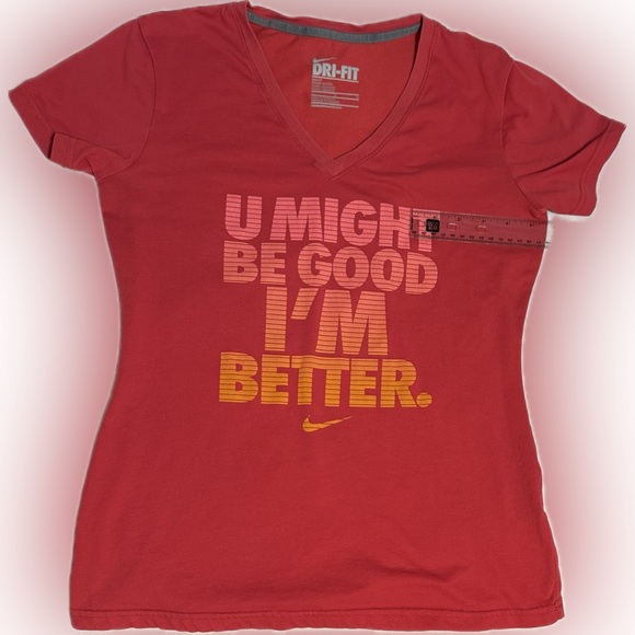 Women’s Nike Dri-Fit Slim-Fit Athletic SS T-Shirt Size Medium - Picture 4 of 5